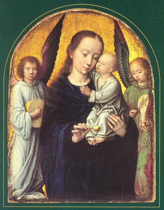 Mary and Child with two Angels Making Music dsf, DAVID, Gerard